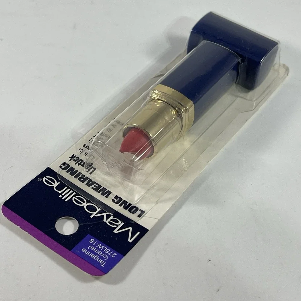 Maybelline Vintage Long Wearing Lipstick Tangerine Crème 275LW-18 New Old Stock